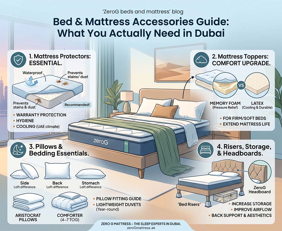 Bed & Mattress Accessories Guide: What You Actually Need in Dubai